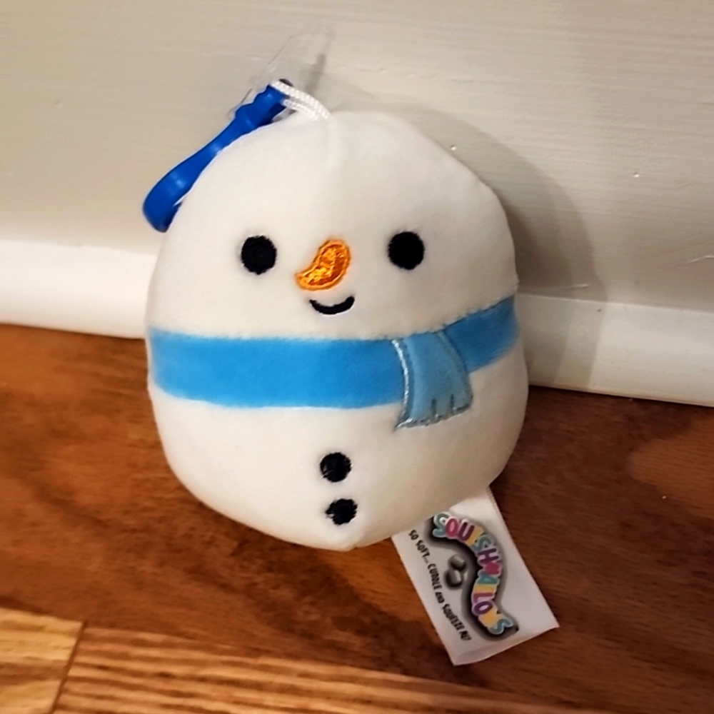 Nwt original Snowman Squishmallow clip 2018